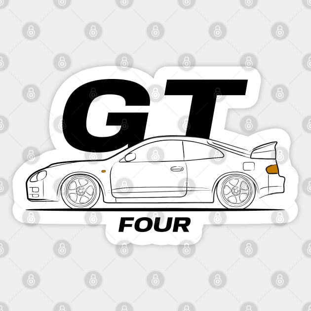 GT Four Sticker by turboosted